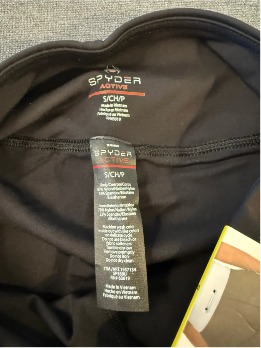 NWT Spyder Active Black 2-in-1 Running Shorts S